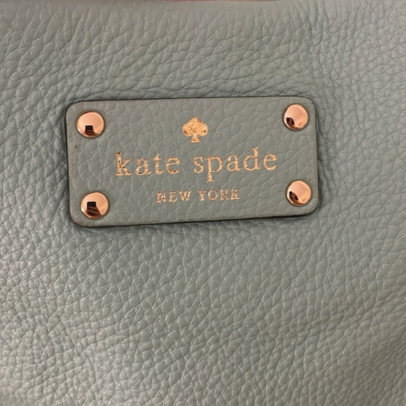 Kate Spade Aqua Leather Tote Bag - Picture 11 of 13